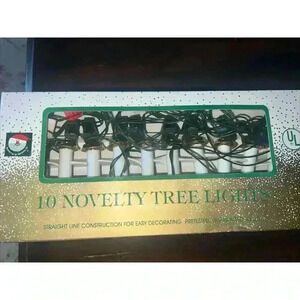 VTG Santas World Christmas Lights White Candles Flowers Adler 2 Boxes